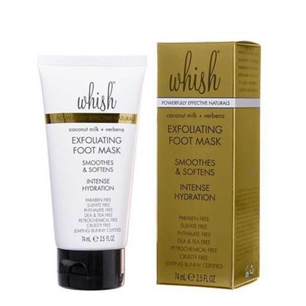 Whish Coconut Milk & Verbena Exfoliating Foot Mask